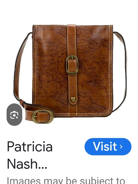 Patricia Nash Handbags - Patricia Nash Leather Crossbody Bag with Map Print Womans